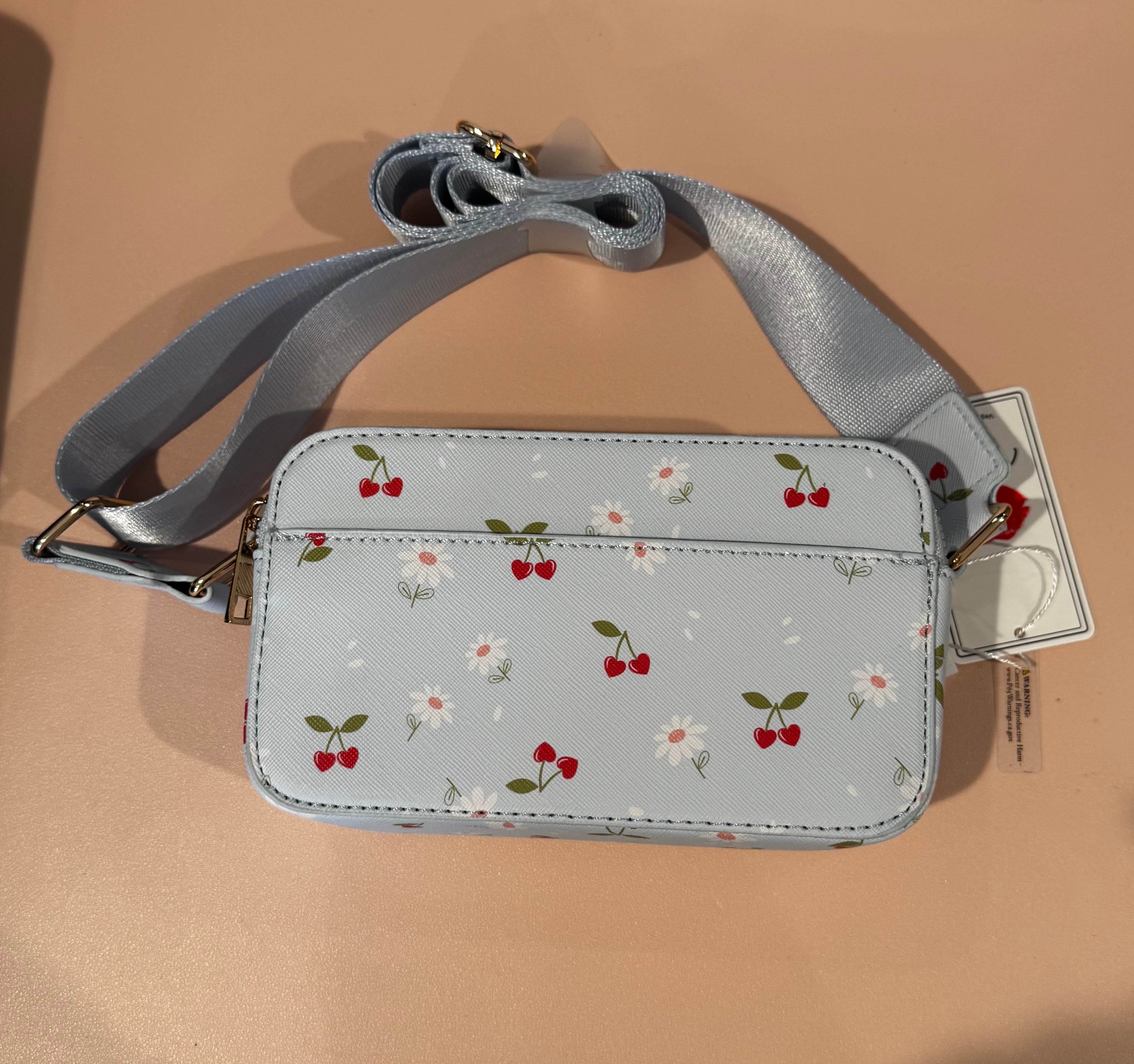 Cherry Blossom Camera Crossbody Bag