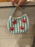 Crab beaded bag